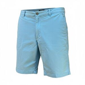Izod Saltwater Stretch Chino Shorts Men’s 36 Light Blue Preppy Coastal Summer